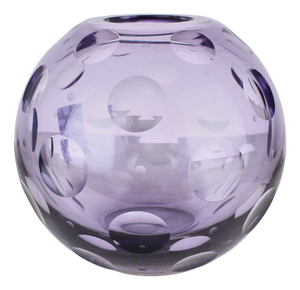 Optical Glass Vase, 1970s