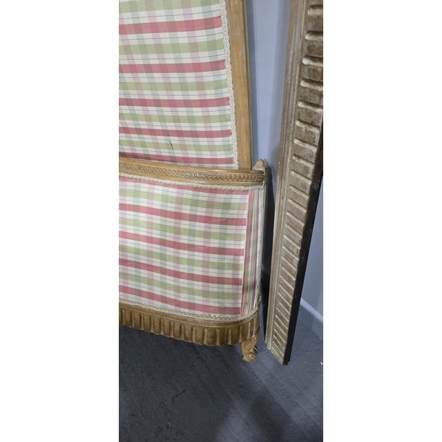 French Limed Curved Double Bed For Sale - Image 6 of 11