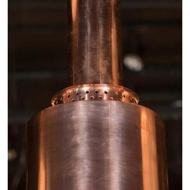 Metal Industrial Mid-Century Modernist Copper Pendant by Hans Agne Jakobsson For Sale - Image 7 of 8