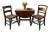 Vintage Hand Painted French Farm House Chairs– Set of Two – Cottagecore Farmhouse Accent Chairs For Sale
