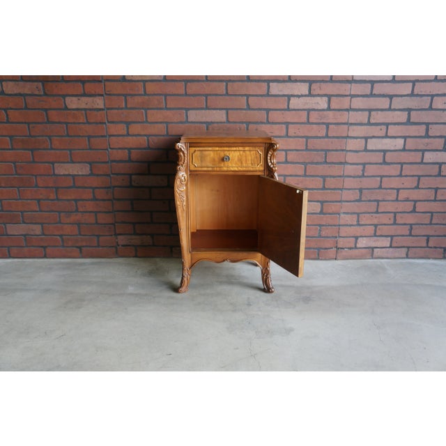 Wood Early 20th Century Antique French Style Nightstand For Sale - Image 7 of 8