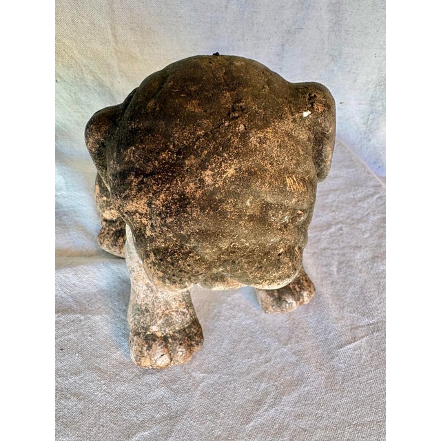 Early 20th Century French Terracotta Bulldog Garden Sculpture For Sale - Image 6 of 13