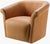 Contemporary Trumpet Swivel Chair Camel For Sale - Image 3 of 3