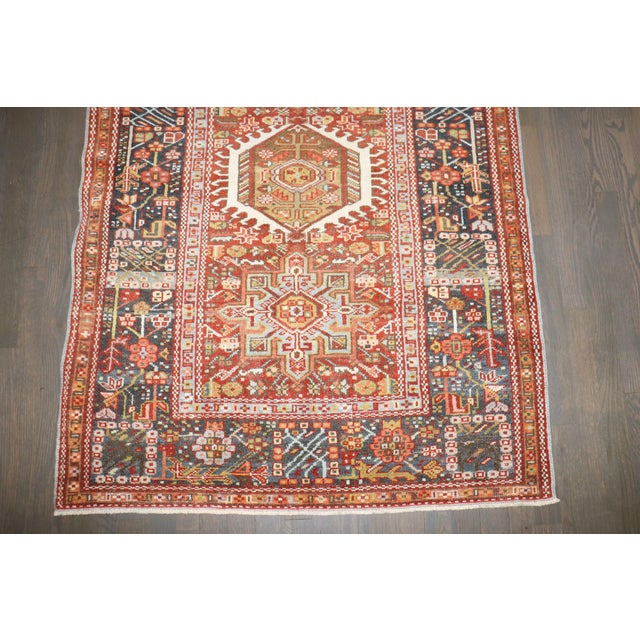 Persian Colorful Persian Heriz Small Rug rug no.j5084 For Sale - Image 3 of 7