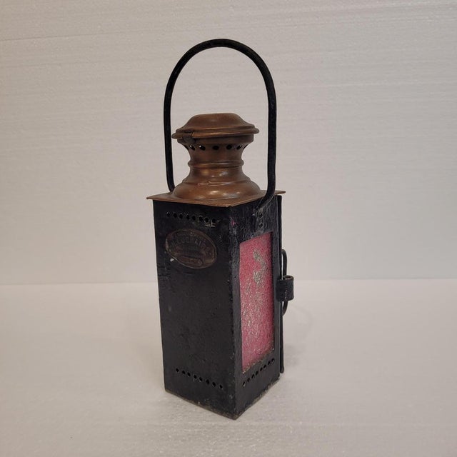 Railway Technical Lantern by H. Luchaire, 1920s For Sale - Image 10 of 18
