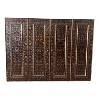 Late 20th Century Hollywood Regency Wall Mounted Tv Hideaway Cabinet For Sale