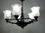 1920s Antique French Brass and Glass Chandelier from Unbekannt, 1920s For Sale - Image 5 of 10