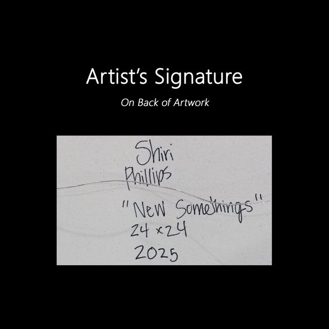 New Somethings - Colorful Expressive Contemporary Abstract Painting on Canvas Original Artwork by Shiri Phillips For Sale - Image 9 of 9