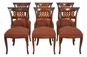 Set of 6 Italian Svevo Neoclassical Dining Room Chairs