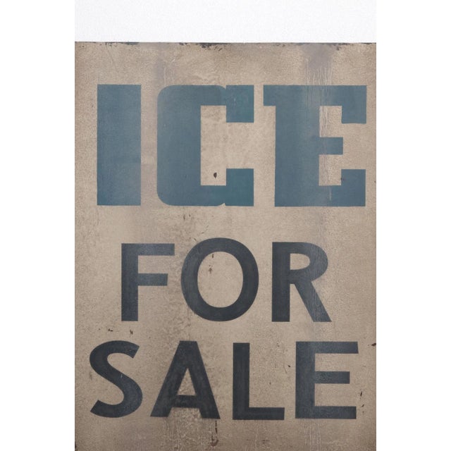 Traditional Newly Made Reclaimed Ice for Sale Aluminum Marty Supreme Movie Prop Sign For Sale - Image 3 of 12
