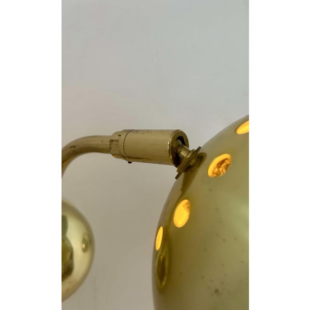 Gold Adjustable Brass Wall Lights, Sweden, 1970, Set of 2 For Sale - Image 8 of 14