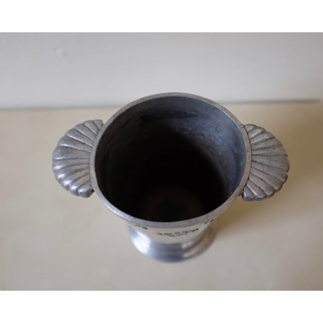 1920s Swedish Pewter Vase From 1929 For Sale - Image 5 of 10