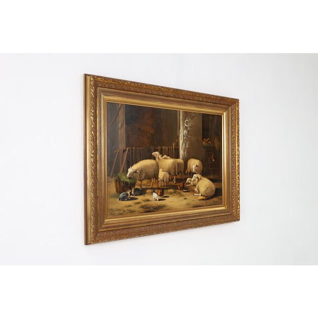 Belgian Artist, Baroque Scene, 1991, Oil on Canvas, Framed For Sale - Image 6 of 11