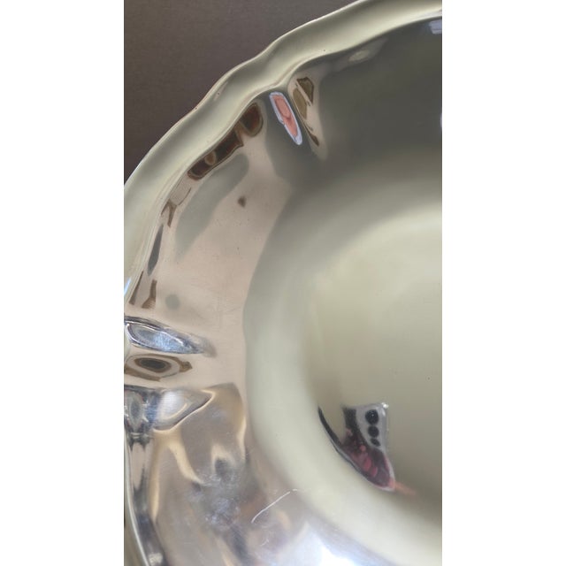 Silver Early 2000s Five Elm Mirror-Polished Cast Aluminum Centerpiece Bowl For Sale - Image 8 of 16