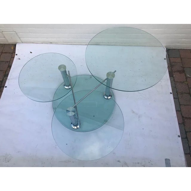 Coffee Table with 3 Removable Glass Shelves, 1980s For Sale - Image 11 of 17