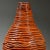 Orange Vintage Hand Coiled Orange Postmodernist Glazed Ceramic Vase, Signed (1973) For Sale - Image 8 of 11