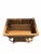 Wood 20th Century Boho Chic Rattan Table With Storage Compartment For Sale - Image 7 of 8