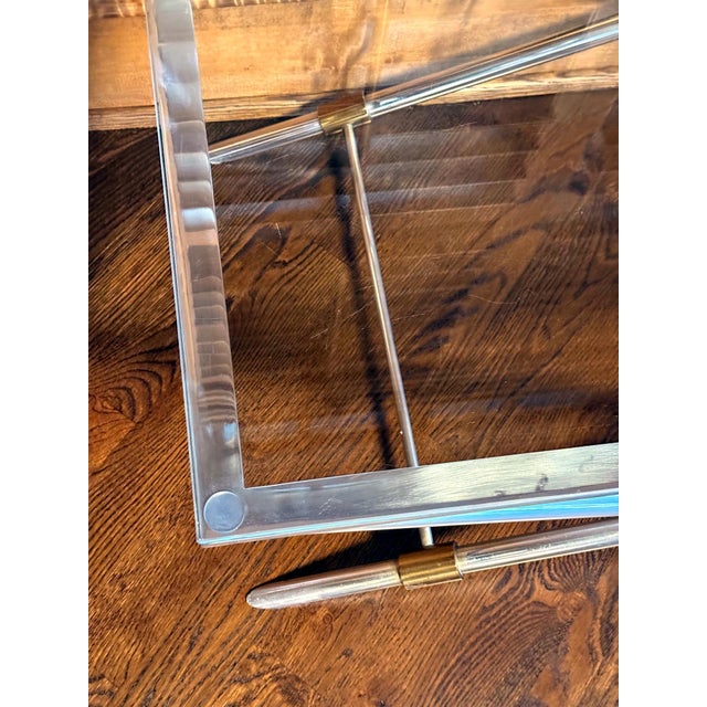 Rare X-leg Coffee Table V-41 by John Vesey For Sale - Image 9 of 13