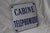 Phone Box Sign in Blue and White Enamel Metal, 1970s For Sale - Image 14 of 18