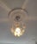 Vintage Murano Glass Chandelier, 1980s White Floral Lamp, Small Italian Ceiling Light For Sale - Image 10 of 14