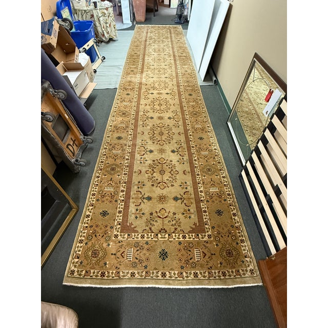 Design Plus Gallery presents a 5ft x 24ft 10in Runner Area Rug in the Oushak Style from India. this is a modern rug made...