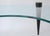 Mid Century Modern Kidney Shaped Glass Coffee Table With Cone Legs For Sale - Image 9 of 17