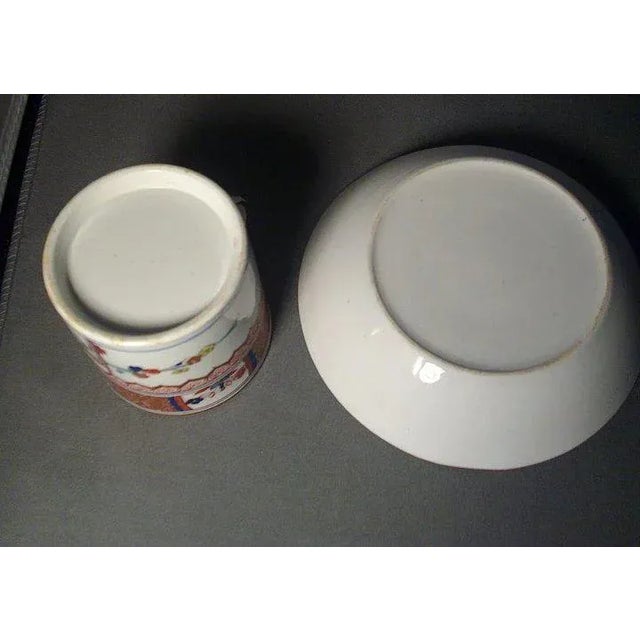 Early 19th Century 1805 Spode Imari or Japan Porcelain Coffee Can and Saucer in the Kakiemon Pattern 282 - a Pair For Sale - Image 5 of 7