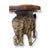 Boho Chic Vintage Bar Table Design Large Elephant Marble Top For Sale - Image 3 of 5