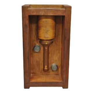 Vintage Industrial Foundry Wooden Block Mold Architectural Valcor Engine Corp For Sale