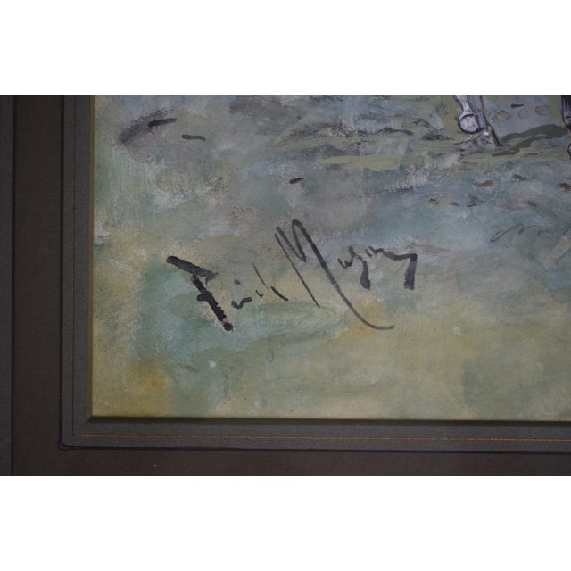 Art Sz: 9 1/4"H x 13 3/4"W Frame Sz: 14 1/4"H x 18 3/4"W Watercolour and bodycolour On April 18, 1894, the Duke of...