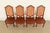 Karges Style French Regency Louis XVI Carved Teak and Cane Back Dining Chairs, Set of Four For Sale In South Bend - Image 6 of 14