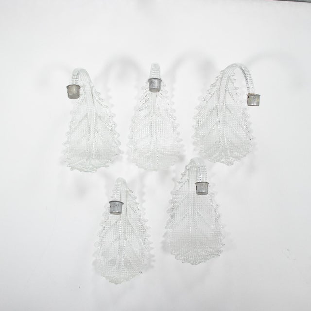 Mid-Century Murano Chandelier Attributed to Barovier & Toso For Sale - Image 11 of 18