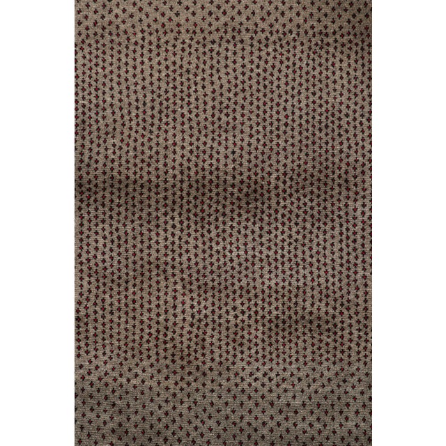 1950s Vintage Persian Rug in Beige With Red and Black Geometric Patterns by Rug & Kilim For Sale In New York - Image 6 of 8