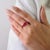2.14 Carat Natural Ruby Three-Stone Band Ring for Her in 14k Solid Gold Size 6 For Sale In New York - Image 6 of 14