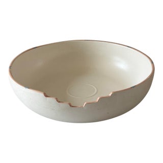 Large Vintage Chip Bowl by Treasure Craft For Sale