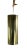 Large scale Mid Century can, or tube lights of solid aluminum in gold anodized finish. Each fixture has three up light...
