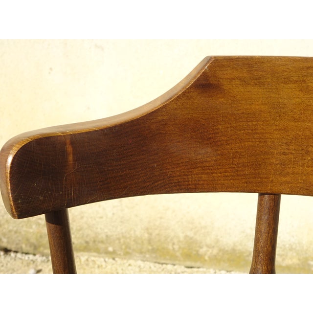 Wood Wood and Fabric Chairs, Set of 2 For Sale - Image 7 of 18