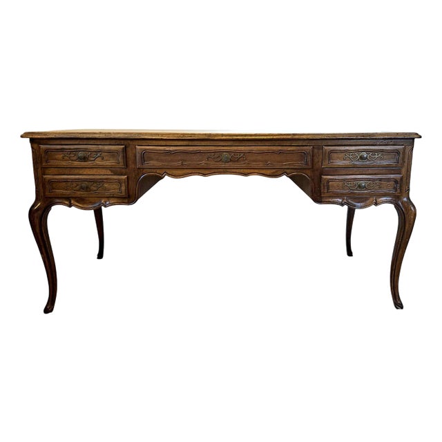 Vintage John Widdicomb French Country Parquet Writing / Partner's Desk For Sale