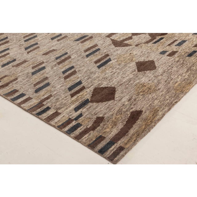 Early 21st Century Contemporary Abstract Design Handmade Wool Rug by Doris Leslie Blau For Sale - Image 5 of 6