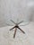 Adrian Pearsall MCM Sculptural Walnut Round Glass Dining Table For Sale - Image 4 of 5