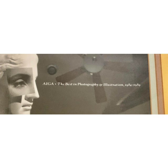 Wood 1980s Vintage Neoclassical Aiga Design Association Framed Poster For Sale - Image 7 of 9