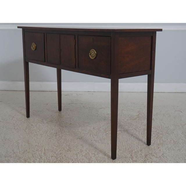 Age: Approx: 25 Years Old Details: Cherry Quality Construction 18 C. Design Federal Style Huntboard Style Sideboard Solid...