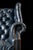 Wood Vintage Tufted Leather Chesterfield Armchair in Blue For Sale - Image 7 of 15