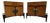 Mid 20th Century Pair of Helen Hobey Walnut Nightstands by Baker Furniture, Attributed For Sale
