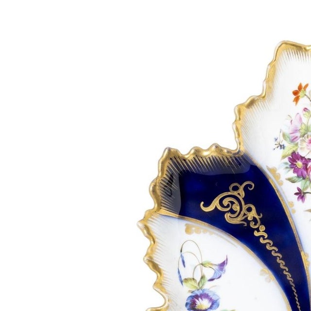 Porcelain - Appetizer Dish - Old Paris - Vista Alegre. Made of French porcelain; from the late 19th century, possibly 'Old...
