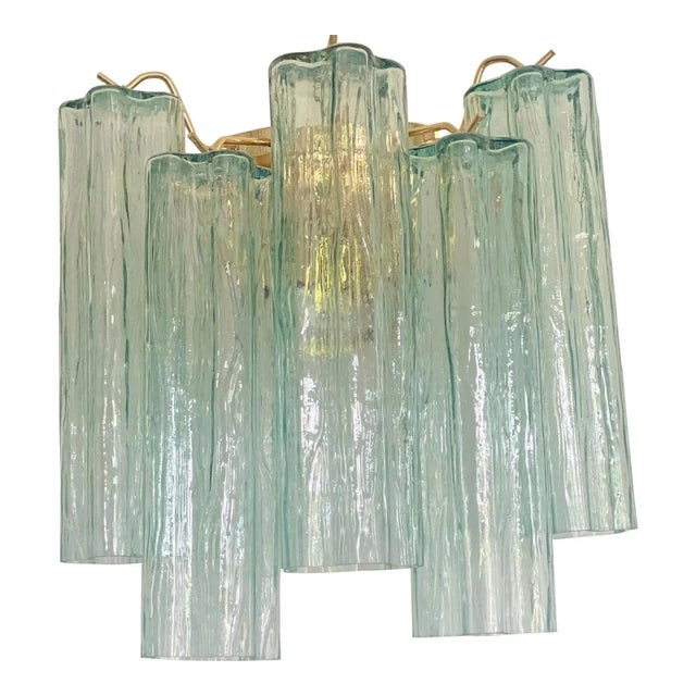 Italian Wall Light in Green Tronchi Murano Glass by Simoeng For Sale - Image 13 of 13