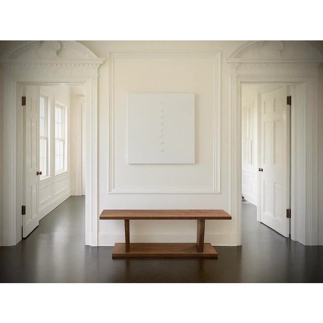 Solid Walnut & Ash Coffee Table – George Nakashima–Inspired – Entryway or Dining Bench For Sale - Image 16 of 16