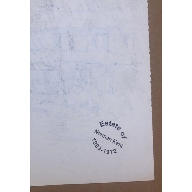 Traditional 1950s Norman Kent New England Drawing For Sale - Image 3 of 3