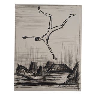 Bernard BUFFET: The Arrival of Cyrano, Original Engraving For Sale