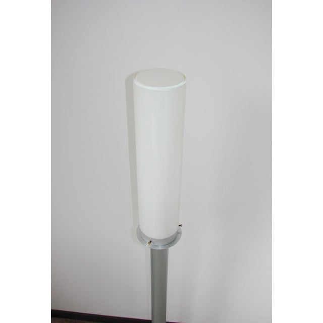 Vintage Floor Lamp in Glass and Metal, 1980s For Sale - Image 6 of 11